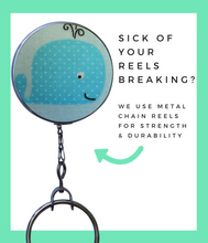 Blue Whale Retractable ID Badge Reel