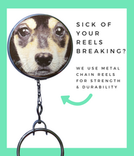 Cute Beagle Dog Print Retractable ID Badge Reel