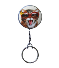 Happy Cat Retractable ID Badge Reel