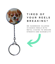 Funny Chihuahua Dog Retractable ID Badge Reel