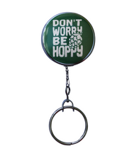 "Don't Worry Be Hoppy" 3 Colors to Choose From Retractable ID Badge Reel