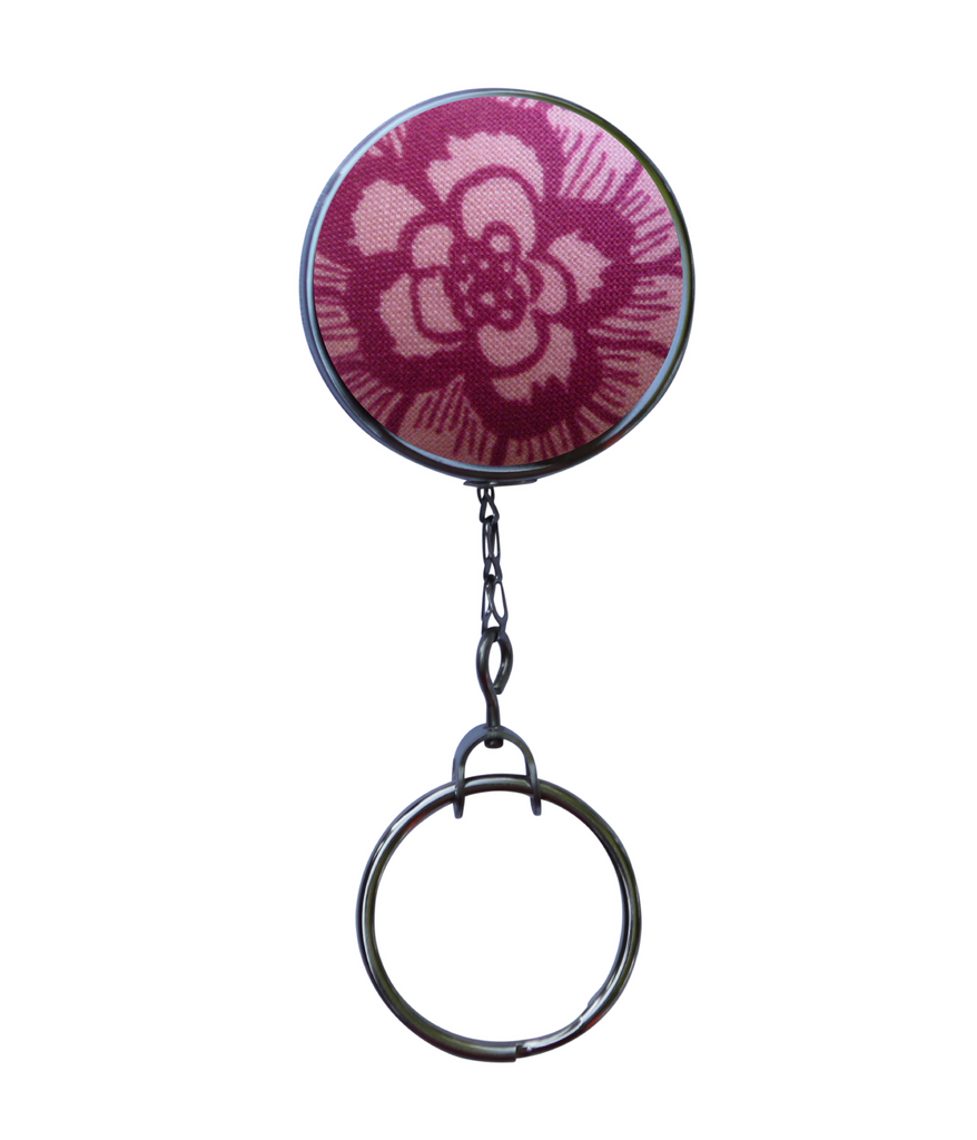 Large Pink Flower Retractable ID Badge Reel – Jularoo Designs