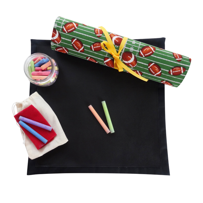 Football Travel Chalkboard Mat for Creative Kids