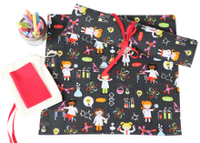 Girl Power Scientist Travel Chalkboard Mat for Creative Kids