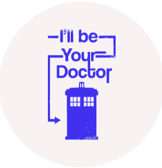 I'll Be Your Doctor Retractable ID Badge Reel