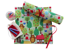 Little Red Riding Hood Travel Chalkboard Mat for Creative Kids