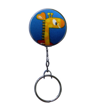 Retro Style Giraffe Retractable ID Badge Reel
