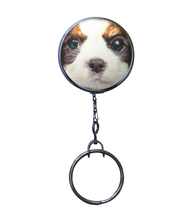 Maltese Dog Print Retractable ID Badge Reel