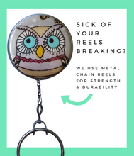 Owl Retractable ID Badge Reel