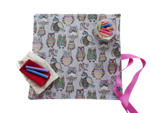 Owl Travel Chalkboard Mat for Creative Kids