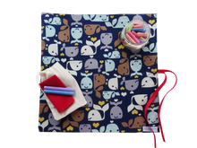 Whale Travel Chalkboard Mat for Creative Kids