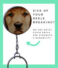 Yellow Lab Dog Print Retractable ID Badge Reel