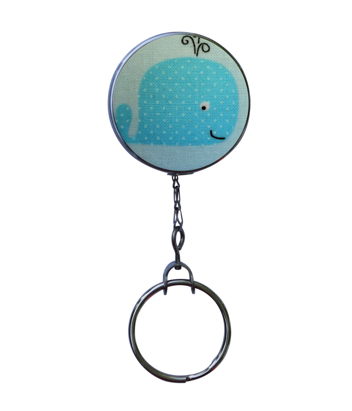 Blue Whale Retractable ID Badge Reel