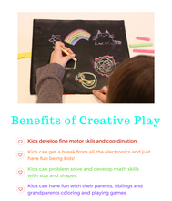 Unicorn Travel Chalkboard Mat for Creative Kids