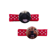 Pug and Terrier Dog Hair Clips