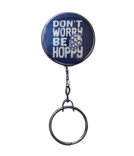 "Don't Worry Be Hoppy" 3 Colors to Choose From Retractable ID Badge Reel