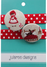 Little Red Riding Hood Large Hair Ties - 3 Colors to Choose From