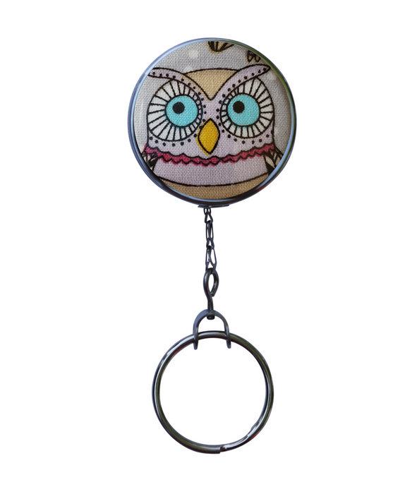 Owl Retractable ID Badge Reel