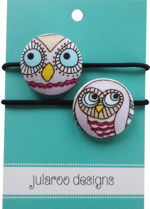 Owl Hair Ties - 2 Colors to Choose From