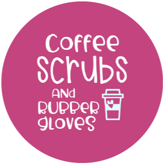 Coffee Scrubs And Rubber Gloves, Coffee Badge Reel, Badge Reel, Coffee, Badge Holder, Nurse, Medical Assistant, Doctor, Retractable, Barista